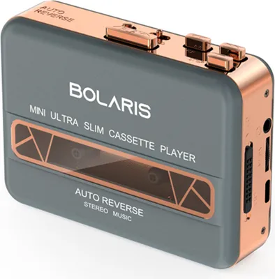 Obrázok produktu pre Bolaris, stereofónny autoreverzný kazetový magnetofón model Kobe, modrý