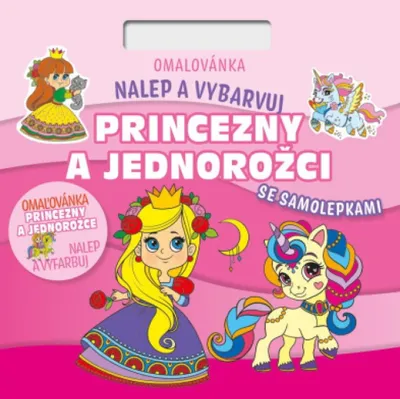 Obrázok produktu pre Omaľovánky Stick a farba! Princezné a jednorožce