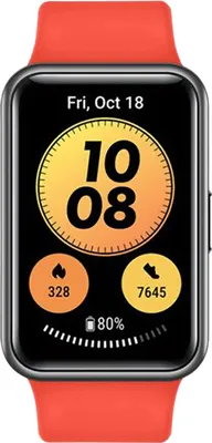 Produktbild von Huawei WATCH Fit, 4,17 cm (1.64"), AMOLED, Touchscreen, 4 GB, GPS, 21 g