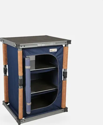 Produktbild von bel sol faltbarer Aluminium Campingschrank / Küchenschrank "Stacy" blau 60 x 51 x 80 cm