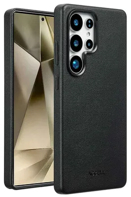 Imagen del producto de Funda de Cuero con MagSafe para Samsung Galaxy S25 Ultra - Onyx Black
