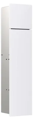 Produktbild von emco asis pure WC-Modul, Unterputzmontage, Türanschlag rechts, zweiteilige Glasfront, 730x170mm, mit Reserverollenfach, 975528401