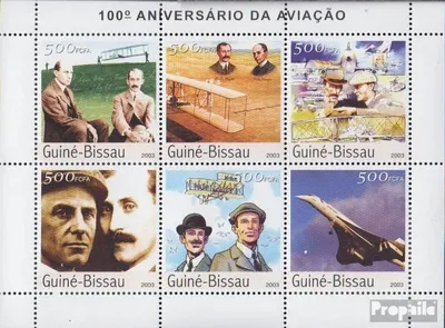 Produktbild von Briefmarken Guinea-Bissau 2003 Mi 2524-2529 Kleinbogen (kompl.Ausg.) postfrisch Brüder Wright