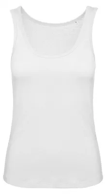 Imagen del producto de Camiseta sin mangas para mujer B&C, modelo Inspire FK142 (talla L), color blanco