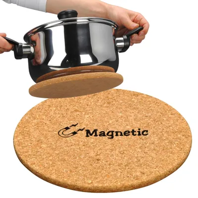 Topfuntersetzer aus Kork Ø 21 cm mit Magnet, hitzebeständig