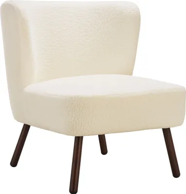Produktbild von tectake® Teddy-Cocktailsessel Robina 2 gepolstert, mit Bouclé-Bezug
