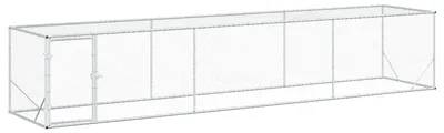 Image de vidaXL Tente pour poules, argent, 500 x 100 x 100 cm, acier galvanisé