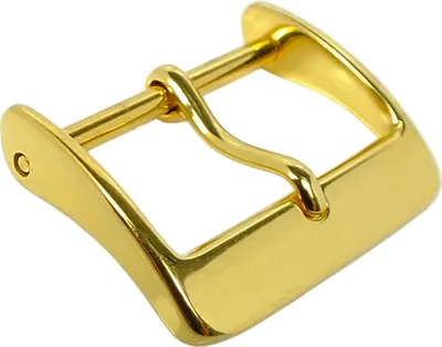 Produktbild von Minott Dornschließe für Lederarmbänder Edelstahl gelbgoldfarben, Anstoß:18 mm