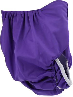 Immagine prodotto di Borsa riutilizzabile regolabile per pannolini di stoffa antiperdita per anziani disabili (viola)