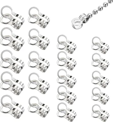 Produktbild von Bead Chain Verbinder 2.4/3/4/6mm, Edelstahl Perlenkette Verbindungen, 100 Stück, für Schmuckprojekte