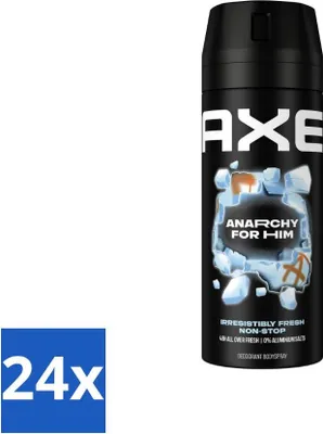 Image de Ax Déodorant Corps Spray Anarchy for Him, 150 ml - Pack avantage - 24 pièces