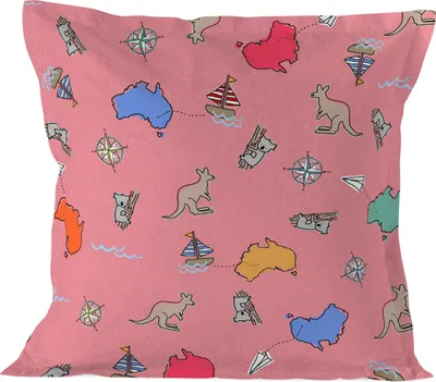 Produktbild von Kangaroo Kissenbezug 80x80 cm 100% Baumwolle Hergestellt in Europa