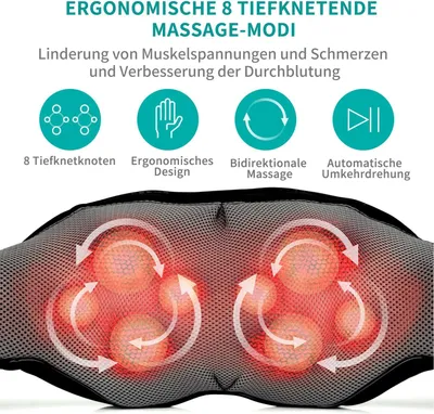 Produktbild von Shiatsu Hals und Rš¹cken Massager fš¹r Muskel Schmerzlinderung