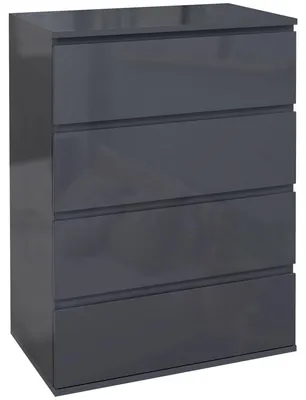 Immagine prodotto di Mobile contenitore con cassetti - Comodino - Mobile portaoggetti - Cassettiera - 4 cassetti - Sistema di chiusura ammortizzata