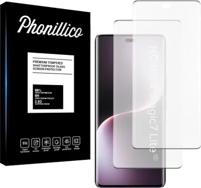 Immagine prodotto di Vetro temperato per Honor Magic 7 Lite 5G [2 pezzi] Pellicola protettiva dello schermo Antigraffio Vetro Resistente Phonillico®
