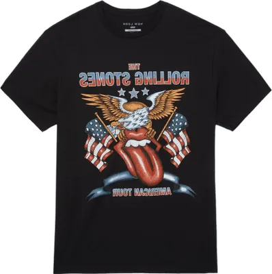 Produktbild von The Rolling Stones - "USA Tour" T-Shirt für Herren/Damen Uni RO3332 (M) (Schwarz)
