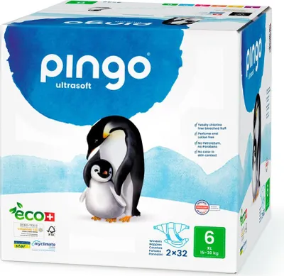 Obrázok produktu pre Pingo PI_0601, Chlapec / dievča, Plienky so zapínaním na pásik, 15 kg, 30 kg, 12 h, Švajčiarsko