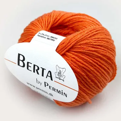 Obrázok produktu pre Berta od spoločnosti Permin – priadza na pletenie, certifikovaná podľa štandardu Oeko-Tex, zloženie: vlna a bavlna (farba: tmorožová)