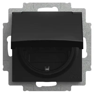 Image de Busch-Jaeger SCHUKO® : insert de prise avec couvercle rabattable, IP44, Safety+, Busch-balance® SI, 1 pièce