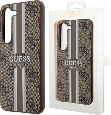 Obrázek produktu pro Guess 4G Printed Stripe - Samsung Galaxy S23+ pouzdro (hnědé)