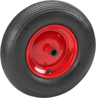 Produktbild von Luftrad mit 340 mm Durchmesser - Stahlfelge - Typ 3.50 - 6 - Tragkraft bis 180 kg - Gleitlager / Komplettrad für Schubkarren