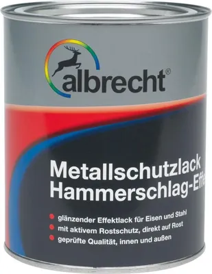 Produktbild von Albrecht Metallschutzlack Hammerschlag-Effekt 750 ml schwarz