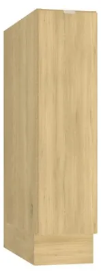 Produktbild von Küchenunterschrank - Cremona-Eiche - 20 cm - mit Schublade und Korb mit 2 Einlegeböden - ohne Arbeitsplatte - Modulküche