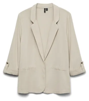 Immagine prodotto di Vero Moda VMJESMILO, Donna, Grigio, Argento, Blazer, Adulto, Cappotto a vita alta e svasato, Grigio, Argento