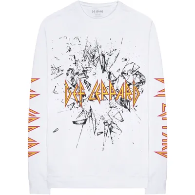 Produktbild von Def Leppard Shatter (Sleeve Print) White XL T-Shirt