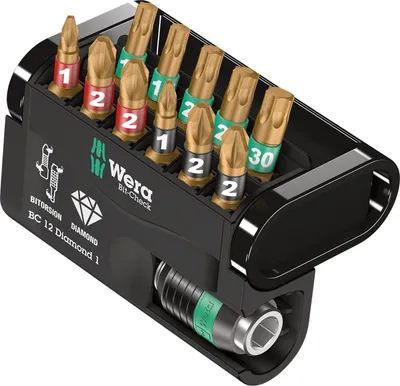 Image de Wera Bit-Check 12 Diamond 1 - Schraubendreher-Bitsatz - 12 Stücke (05057421001)