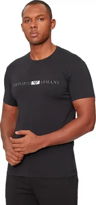 Immagine prodotto di T-shirt uomo EMPORIO ARMANI maglia mezza manica girocollo con logo stampato cotone elasticizzato articolo 111971 4F525, EUR M - CN 170/92A - BR M - MX M, Cotone 95%,Spandex 5%