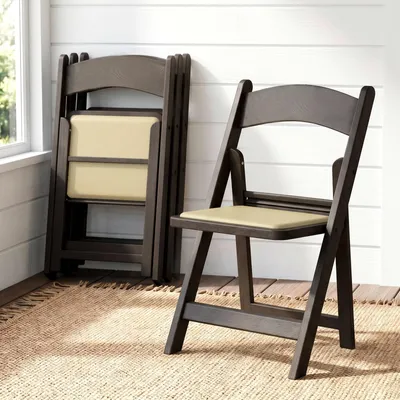Productafbeelding van Clevich klapstoelen, tuinstoelen, set van 4, geschikt tot 200 kg, stapelbaar, gaststoelen, gepoedercoat