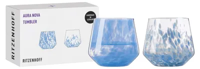 Wasserglas-Set 2er-Pack 400 ml Kristallglas mundgeblasen