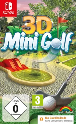 Produktbild von 3D Mini Golf - das große Minigolf Abenteuer - Nintendo Switch - Code in a Box