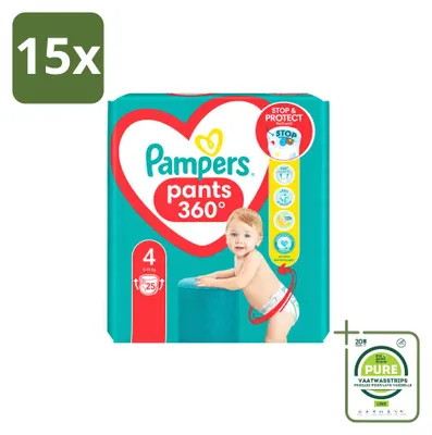 Immagine prodotto di 15 pannolini assorbenti Pampers Baby-Dry, taglia 4, 9–14 kg - confezione grande - 15 pezzi