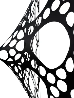 Produktbild von PSYWORK Segel Elasthan "Neon Spiderweb" Schwarz, 3x3m