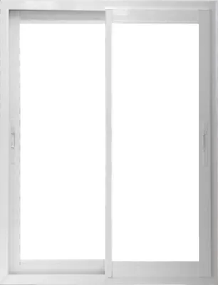 Image de Fenetre Coulissante Aluminium H105 x L100 cm Blanc 2 vantaux