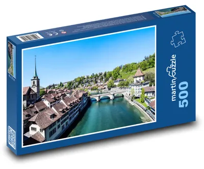 Obrázek produktu pro Puzzle 500 Historické město u řeky - martinpuzzle