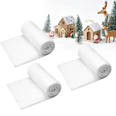 Immagine prodotto di Tappeti decorativi a forma di neve artificiale, confezione da 3, per decorazioni natalizie
