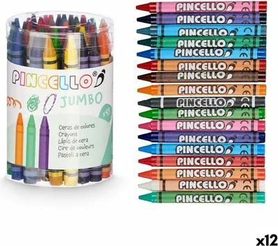Obrázek produktu pro Voskové pastelky barevné Pincello 45936 (12 kusů)