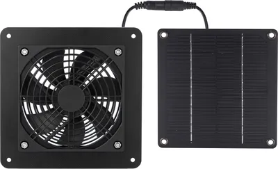Produktbild von Solární ventilátor 3W 12V venkovní solární ventilátor pro, domky pro zvířata, odsávání z oken, solární ventilátor, sada ventilátorů se solárním panelem