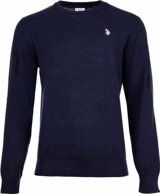Produktbild von U.S. POLO ASSN. Herren Strickpullover - Rundhals, Logo-Stickerei, Baumwolle Marine XL