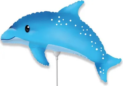 Image de Ballon de baudruche 14 FX - Sweet Dolphin blau