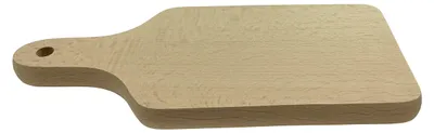 Holz-Schneidebrett mit Griff, 22 x 9,5 x 1,5 cm, Buchenholz