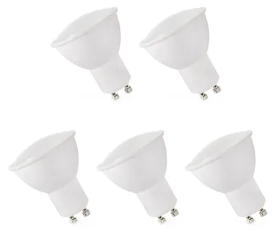 Productafbeelding van Spectrum LED Spot PAR16 GU10 Mat - 1.5W 120lm 6000K - Koudwit - Vervangt 23W - 5 stuks