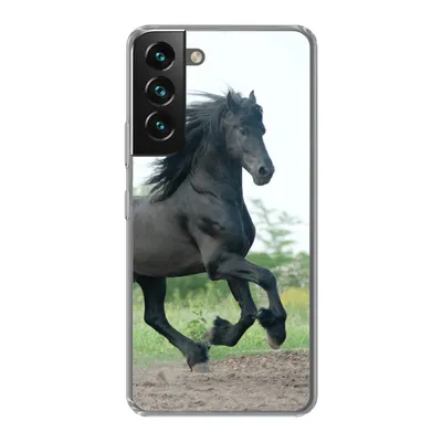 Produktbild von MuchoWow® Handyhülle Schutzhülle Hülle für Samsung Galaxy S22 Plus Pferd - Schwarz - Natur Silikon Softcase Handy Hülle - Schutzabdeckung