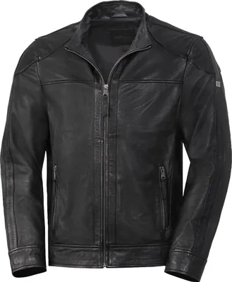 Produktbild von Ross & Cole Herren Lederjacke mit Stehkragen aus weichem Nappaleder