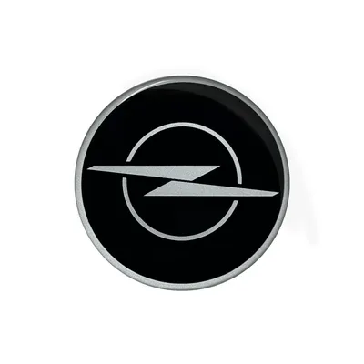 Produktbild von Aufkleber 3D Opel Logo, schwarz, 58 mm