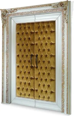 Produktbild von Casa Padrino Luxus Barock Doppel Wohnungstür Elfenbein / Gold 176 cm -  Italy