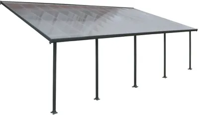 Produktbild von Palram - Canopia Aluminium Terrassenüberdachung Feria Anthrazit 387x787x305 cm